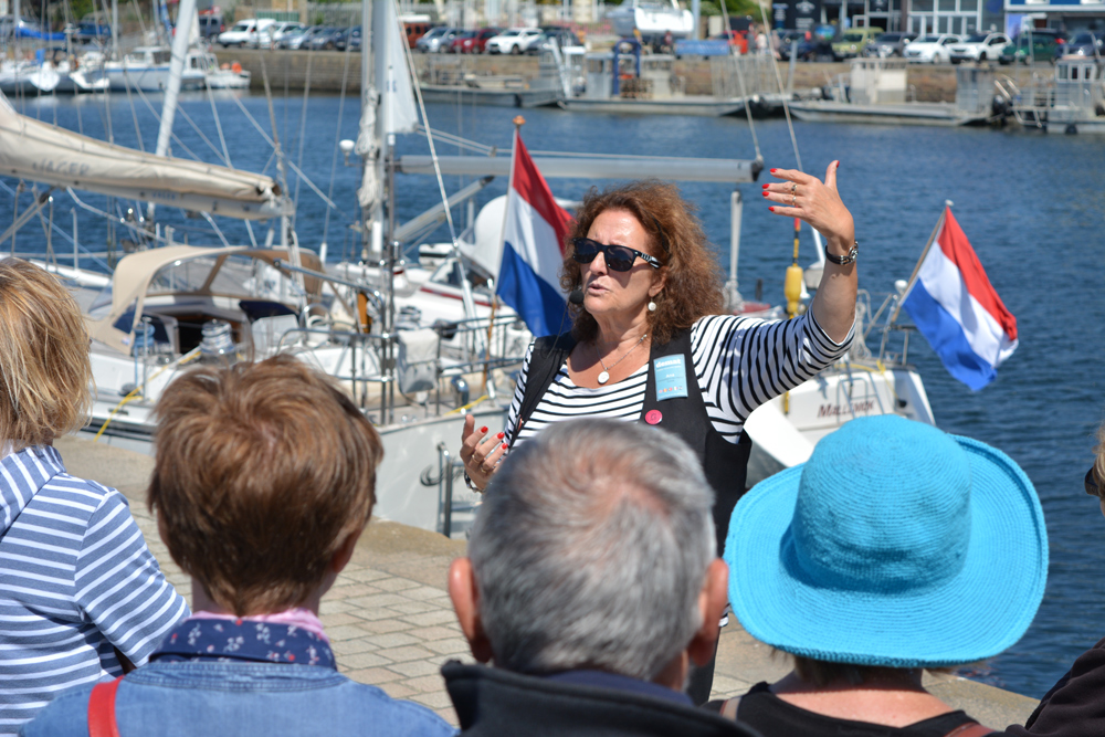 Visite guidée d'Ana, Port de Paimpol
